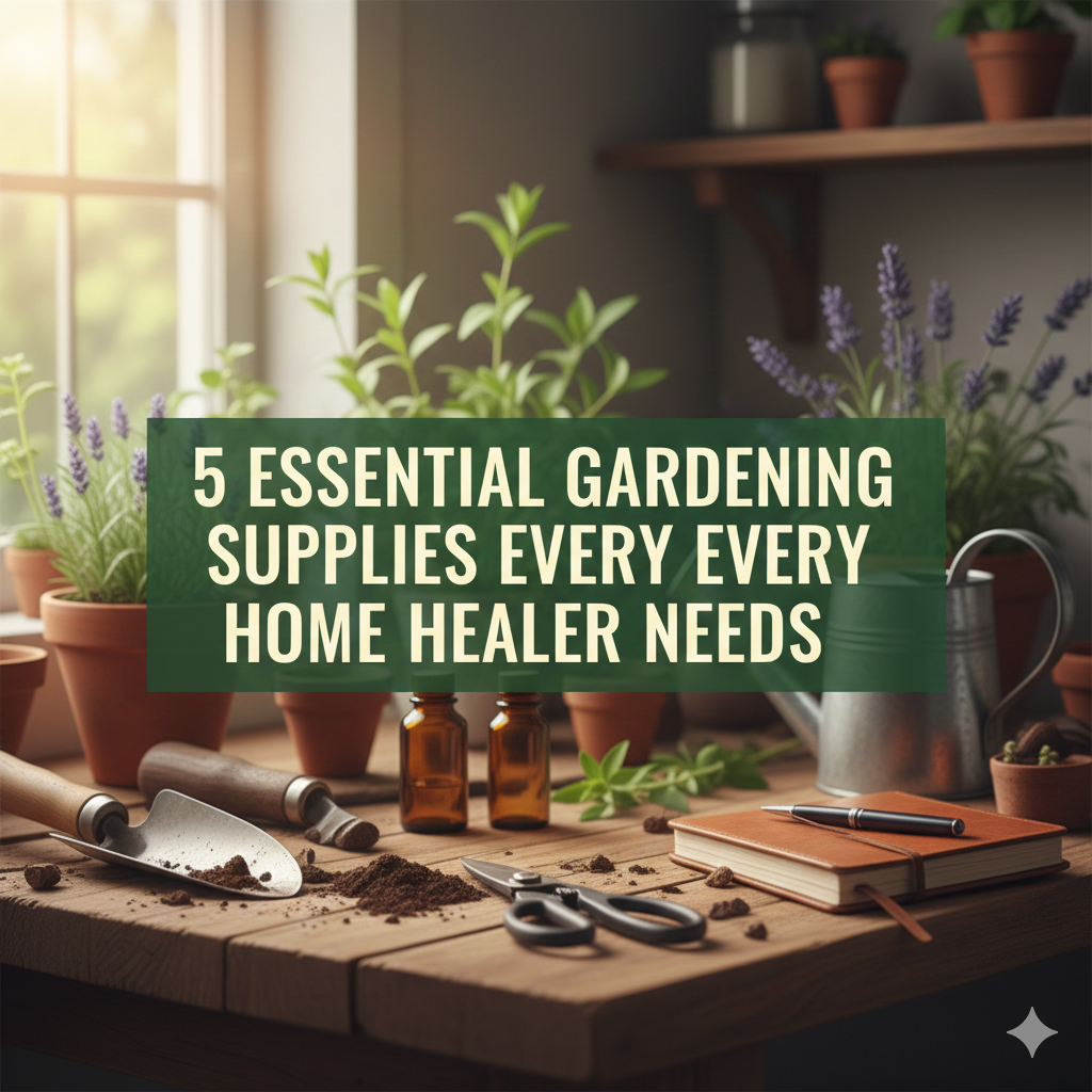 Urban Pharmacy: 5 Essential Gardening Supplies Every Home Healer Needs