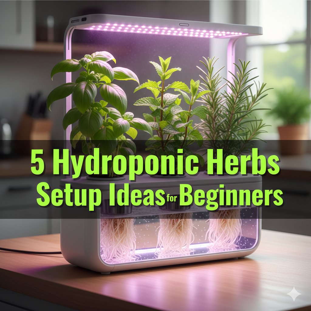 5 Hydroponic Herbs Setup Ideas for Beginners That Work