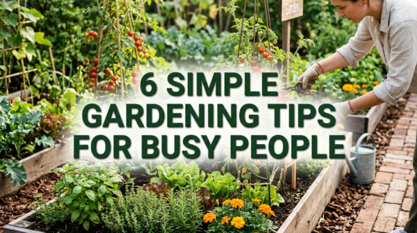 6 Simple Gardening Tips for Busy People