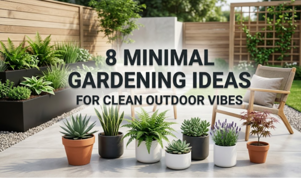 8 Minimal Gardening Ideas for Clean Outdoor Vibes