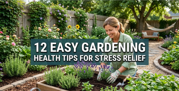 12 easy gardening health tips for stress relief