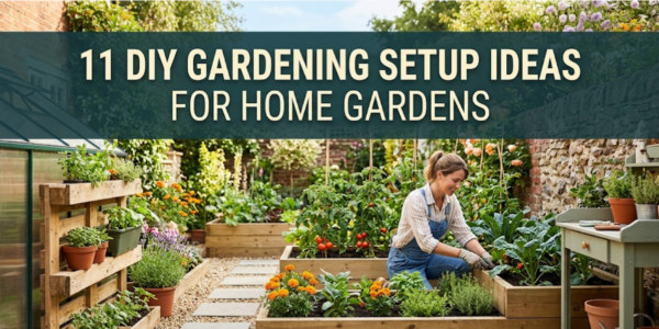 11 DIY Gardening Setup Ideas for Home Gardens